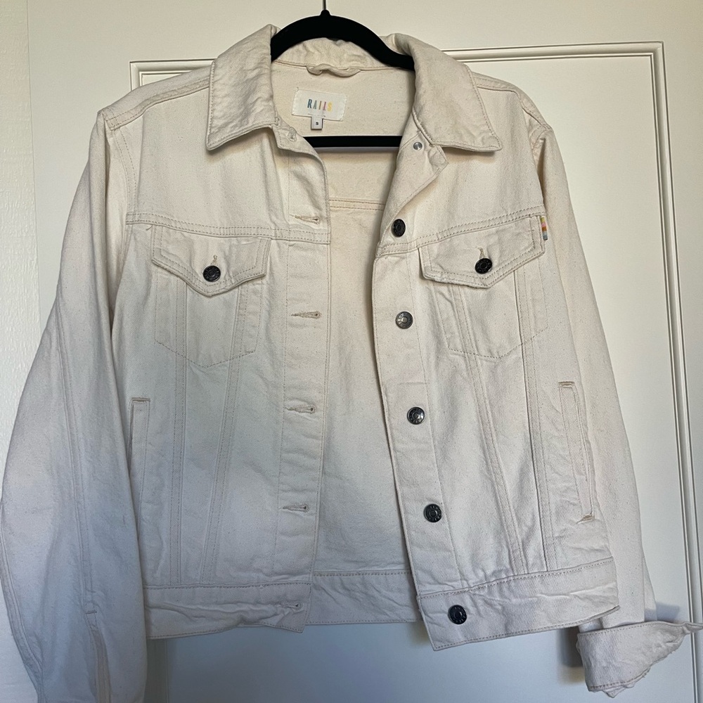 Rails Women's Cream Denim Jacket